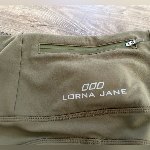 Lorna Jane High Waist Running Tights โ Olive (S) - Picture 3 of 5